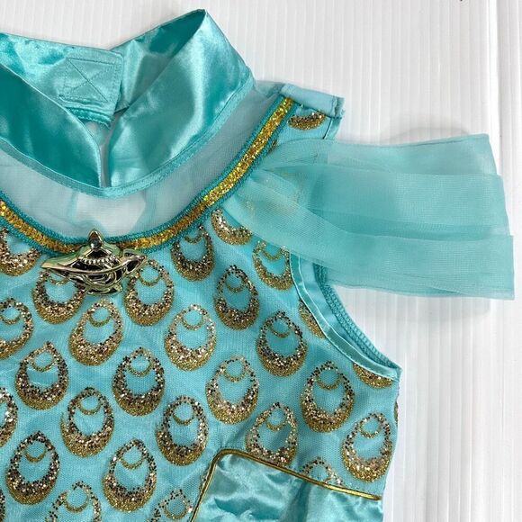 Disney Princess Jasmine Costume Set Castle Collection Kids Size 7/8 Halloween - Picture 6 of 9